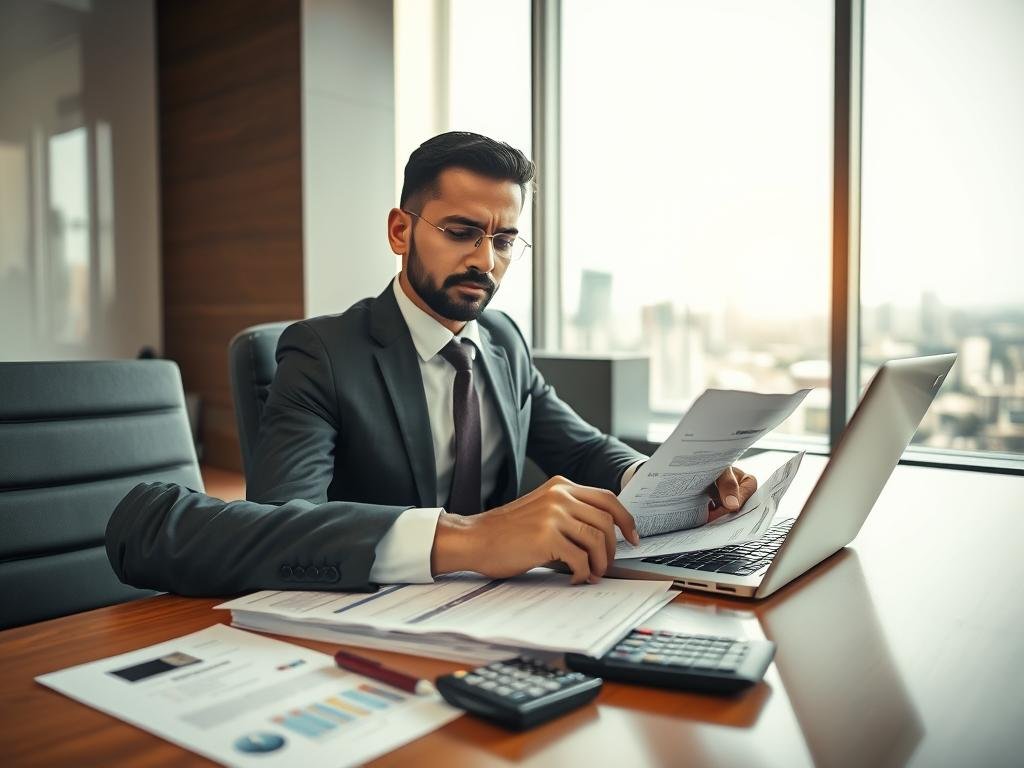 real estate investor preparing documentation for loan underwriting real estate investor preparing documentation for loan underwriting